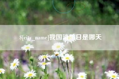 长治我国消防日是哪天