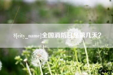 长治全国消防日是第几天？