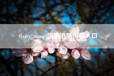 长治国家消防报名入口