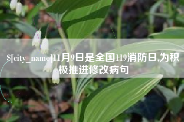 长治11月9日是全国119消防日,为积极推进修改病句