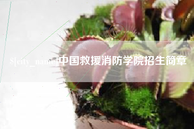 长治中国救援消防学院招生简章