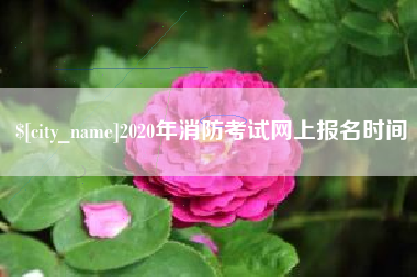 长治2020年消防考试网上报名时间