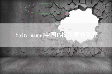 长治中国15枚金牌分别是