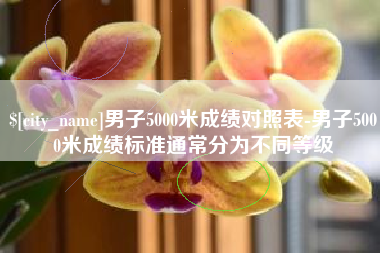 长治男子5000米成绩对照表-男子5000米成绩标准通常分为不同等级