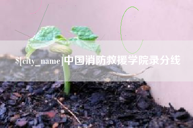 长治中国消防救援学院录分线
