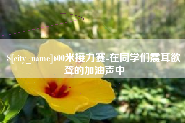 长治600米接力赛-在同学们震耳欲聋的加油声中
