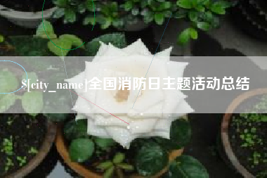 长治全国消防日主题活动总结