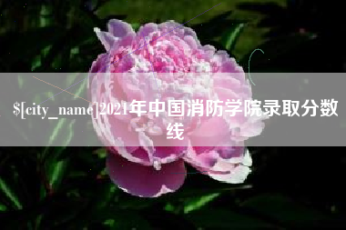 长治2021年中国消防学院录取分数线