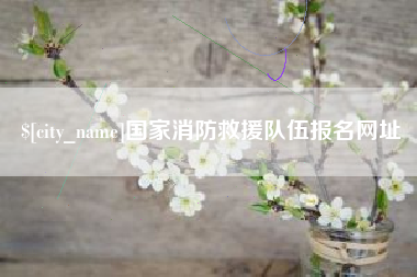 长治国家消防救援队伍报名网址