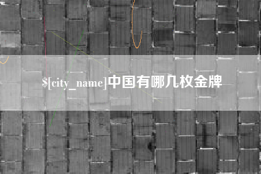 长治中国有哪几枚金牌