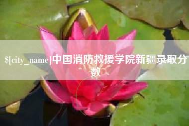 长治中国消防救援学院新疆录取分数