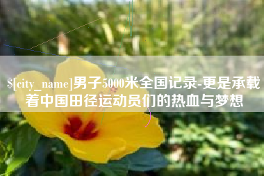 长治男子5000米全国记录-更是承载着中国田径运动员们的热血与梦想