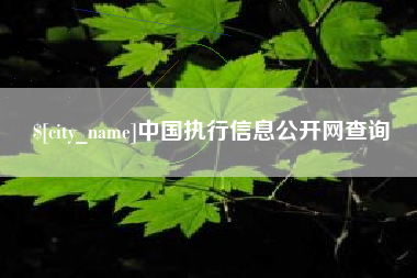 长治中国执行信息公开网查询