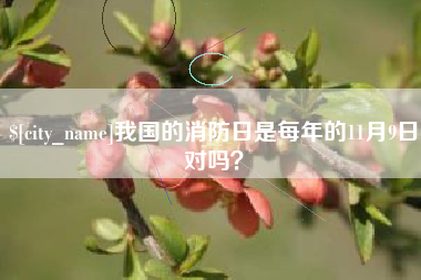 长治我国的消防日是每年的11月9日对吗？