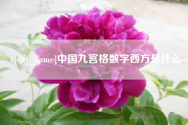 长治中国九宫格数字西方是什么