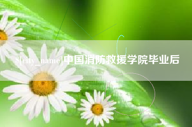 长治中国消防救援学院毕业后