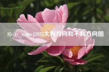 长治2025大利方向和不利方向图