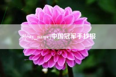 长治中国冠军手抄报