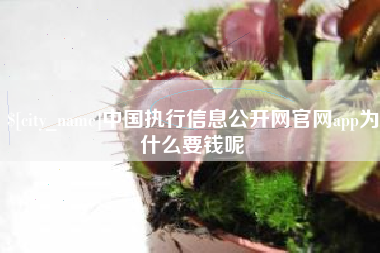 长治中国执行信息公开网官网app为什么要钱呢