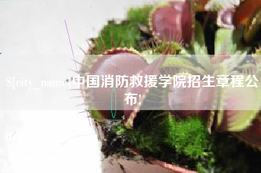 长治中国消防救援学院招生章程公布!